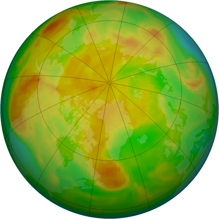 Arctic ozone map for 10 May 2000